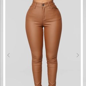 Fuax leather leggings by Fashion Nova